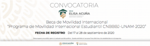 Convocatoria Beca de Movilidad Internacional UNAM 2020