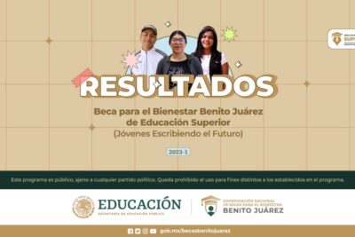 Resultados Beca Jóvenes Escribiendo el Futuro 2023-1