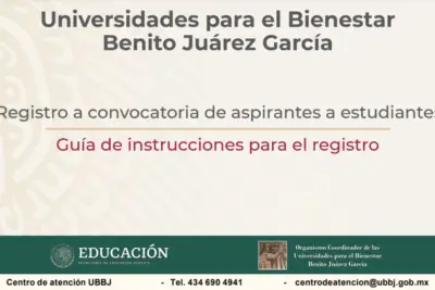 Convocatoria a Licenciatura Universidades para el Bienestar Benito Juárez García