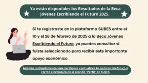 Resultados de la Beca Jóvenes Escribiendo el Futuro 2025