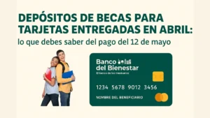 becas para tarjetas entregadas en abril