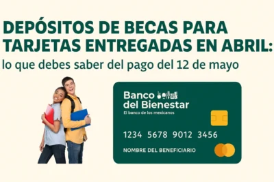 becas para tarjetas entregadas en abril