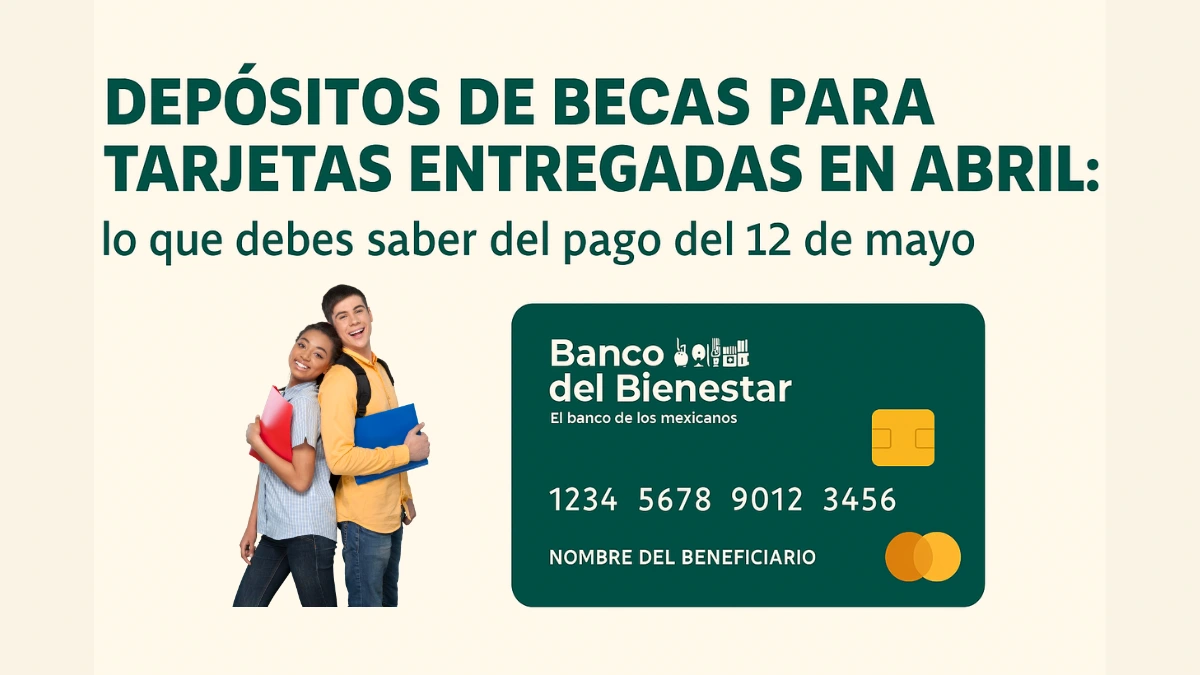 becas para tarjetas entregadas en abril