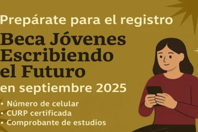 Registro Beca Jóvenes Escribiendo el Futuro septiembre 2025