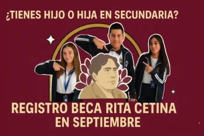 Registro Beca Rita Cetina en septiembre