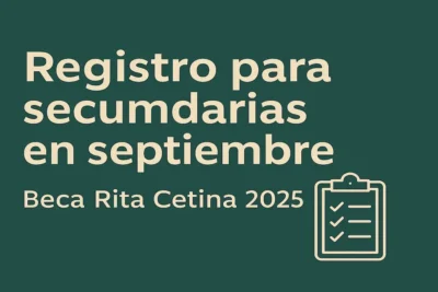 Registro para secundarias en septiembre