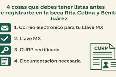 4 Requisitos para solicitar la beca Benito Juárez