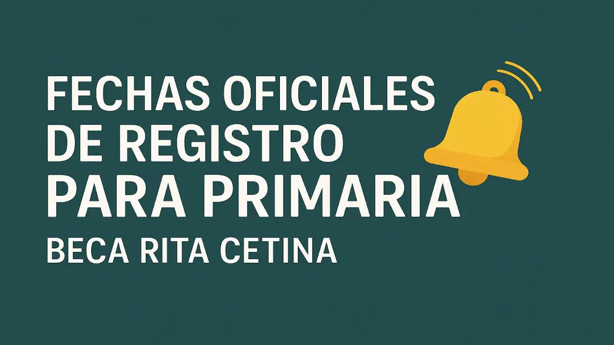 Fechas oficiales de registro para primaria