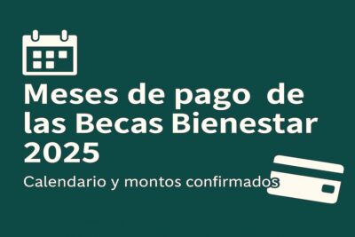Meses de pago de las Becas Bienestar 2025