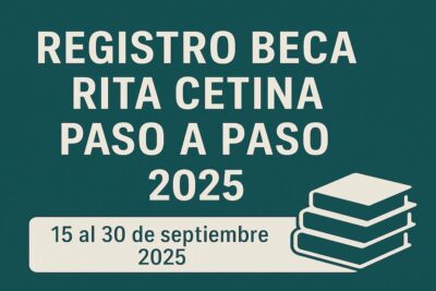 Registro Beca Rita Cetina paso a paso 2025