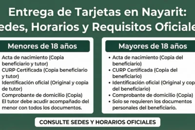 Entrega de tarjetas en Nayarit