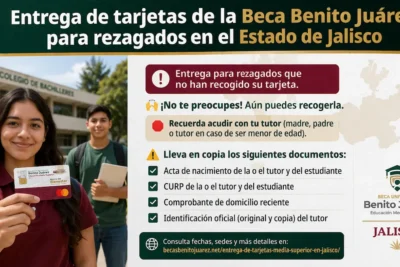 Entrega de tarjetas media superior en Jalisco