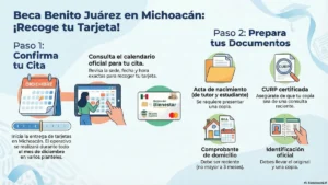 Entrega de tarjetas Benito Juárez en Michoacán