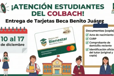 Entrega de tarjetas media superior COLBACH