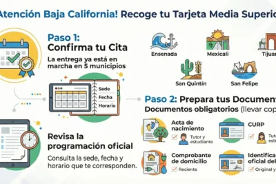 Entrega de tarjetas media superior en Baja California