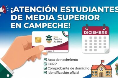 Entrega de tarjetas media superior en Campeche