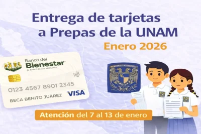 Entrega de tarjetas a Prepas de la UNAM