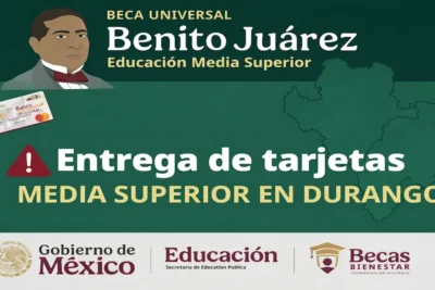 Entrega de tarjetas media superior en Durango
