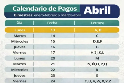Calendario de pagos