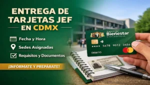 Entrega de tarjetas JEF en CDMX