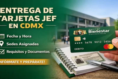 Entrega de tarjetas JEF en CDMX