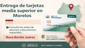 Entrega de tarjetas media superior en Morelos