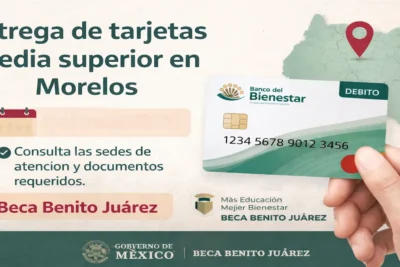 Entrega de tarjetas media superior en Morelos