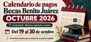 calendario de pagos Septiembre y Octubre