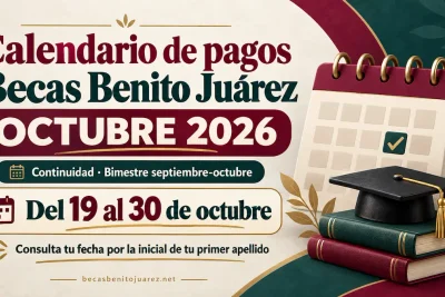 calendario de pagos Septiembre y Octubre